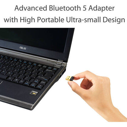 ASUS USB-BT500 Adaptador Bluetooth USB 5.0 Pequeño Portátil