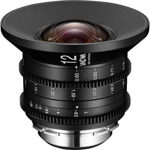Venus Optics Laowa 12mm T2.9 Zero-D Lente Cine Sony E 122° Ángulo 7" Enfoque