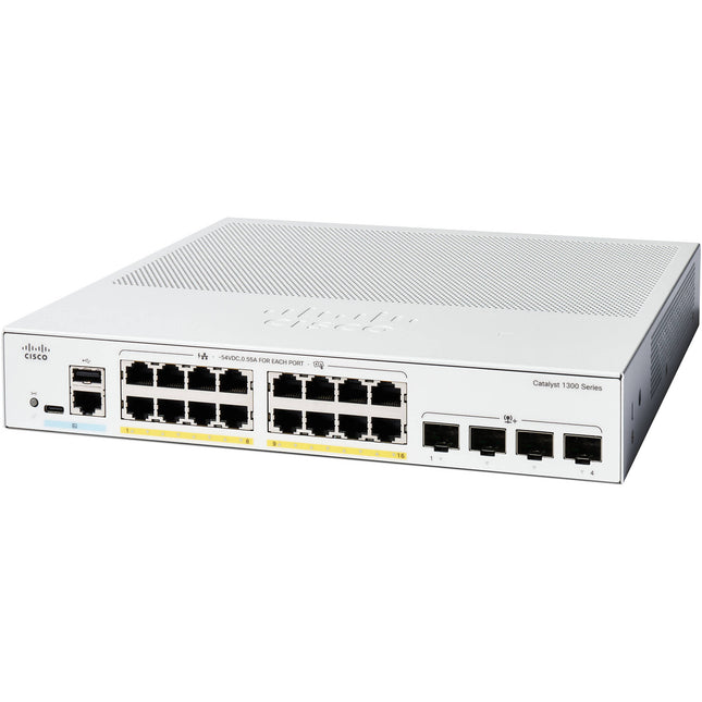 Cisco Catalyst C1300-16P-4X Switch gestionado 16 Puertos PoE+ 120W 112 Gb/s