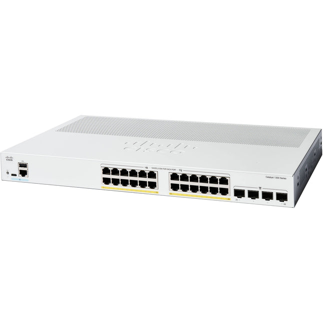 Cisco Catalyst C1300-24P-4G Switch de Red Administrado 24 Puertos PoE+ 195W con 4 Puertos SFP