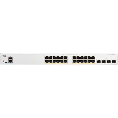 Cisco Catalyst C1300-24P-4G Switch de Red Administrado 24 Puertos PoE+ 195W con 4 Puertos SFP