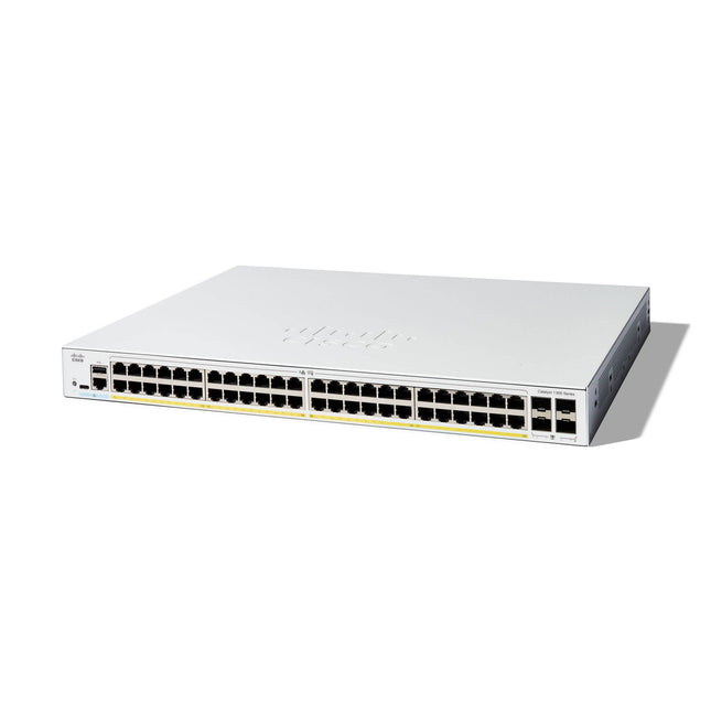 Cisco Catalyst C1300-48P-4G Switch de red gestionado 48 puertos Gigabit PoE+ 370W