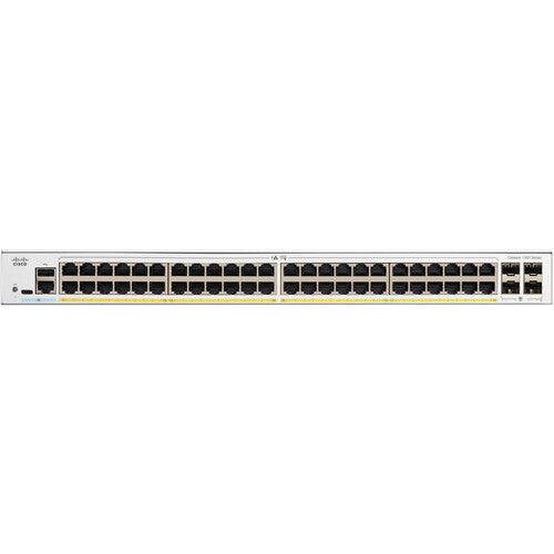 Cisco Catalyst C1300-48P-4G Switch de red gestionado 48 puertos Gigabit PoE+ 370W