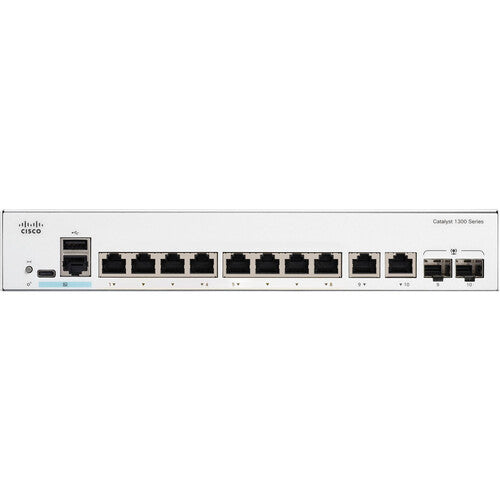Cisco Catalyst C1300-8T-E-2G Switch de Red Gestionado 8 Puertos Gigabit 20 Gb/s Cable de Alimentación