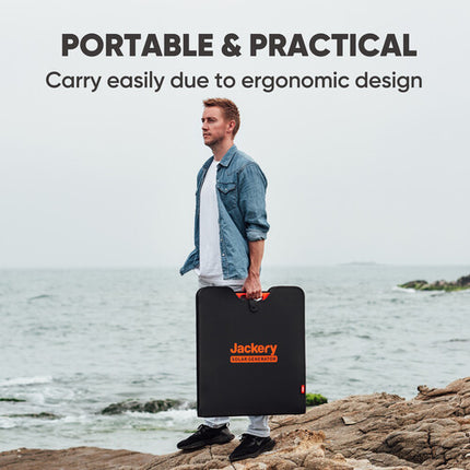 Jackery SolarSaga 100W Panel Solar Bifacial Monocristalino IP68 Foldable
