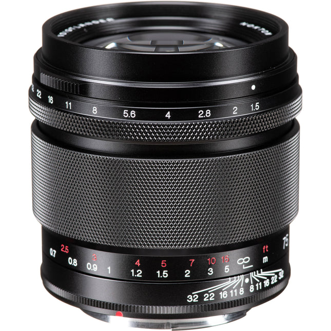 Voigtlander Nokton 75mm f1.5 Objetivo Manual Full-Frame con Parasol Metálico