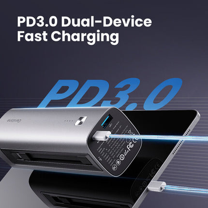 Gendome 15,000mAh Power Bank con Carga Rápida USB-C PD 3.0 y Puerto USB-A