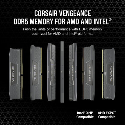 CORSAIR 32GB VENGEANCE DDR5 6000 MHz Memoria UDIMM 2x16GB Negra