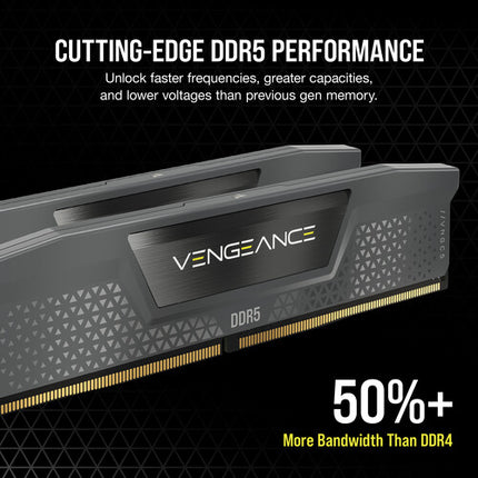 CORSAIR 32GB VENGEANCE DDR5 6000 MHz Memoria UDIMM 2x16GB Negra