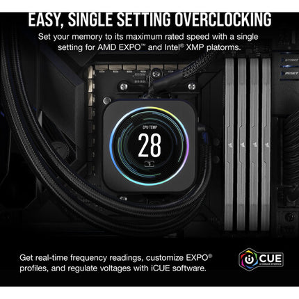 CORSAIR 32GB VENGEANCE DDR5 6000 MHz Memoria UDIMM 2x16GB Negra