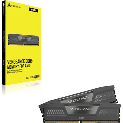 CORSAIR 32GB VENGEANCE DDR5 6000 MHz Memoria UDIMM 2x16GB Negra