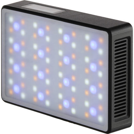 Genaray RGB-CP425-PIX Panel LED RGB compacto con batería integrada 185 Lux y 3.7 x 2.4 pulgadas