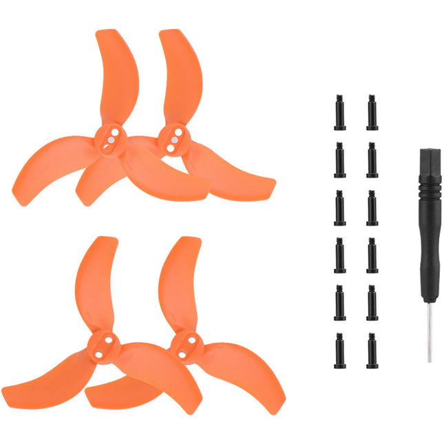Hélices Raywowo para DJI Avata 2 Naranja 4 Pack Diseño Aerodinámico Ligero