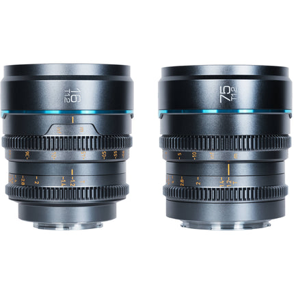 Sirui Night Walker T1.2 S35 Set de 2 Lentes Cine 16 y 75mm con Estuche Rigido