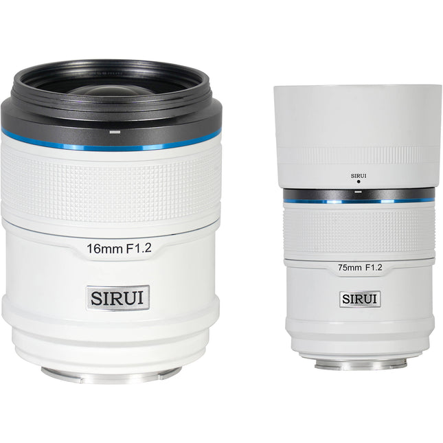 Sirui Sniper 2 Kit de Lentes 16mm f/1.2 y 75mm f/1.2 con Estuche Rígido