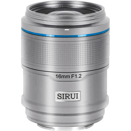 Sirui Sniper 16mm f/1.2 Lente Gran Angular Rápido Autofocus Sony E Plata