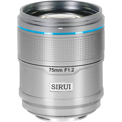 Sirui Sniper 75mm f1.2 Lente Autofoco Telefoto para Fujifilm X Plata con Capas y Funda