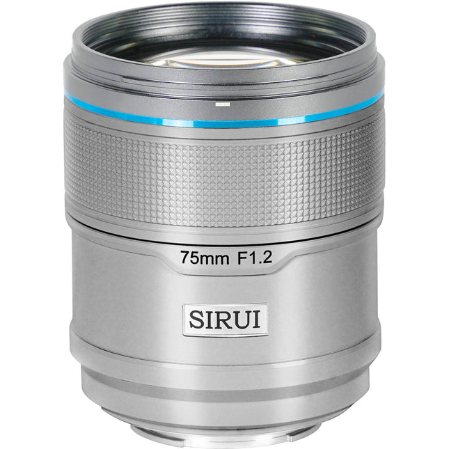 Sirui Sniper 75mm f1.2 Lente Autofoco Telefoto para Fujifilm X Plata con Capas y Funda