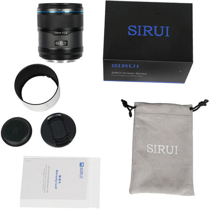 Sirui Sniper 75mm f/1.2 Objetivo Autofocus APS-C Telefoto con Estuche