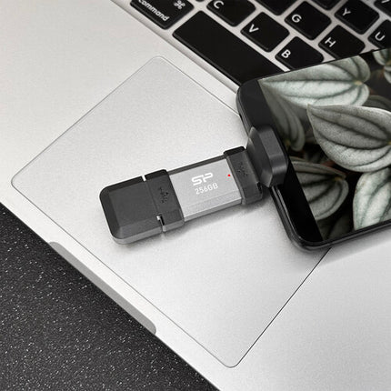 Silicon Power Mobile C51 USB 3.2 Gen 1 Memoria USB 128GB 120MBs Plata