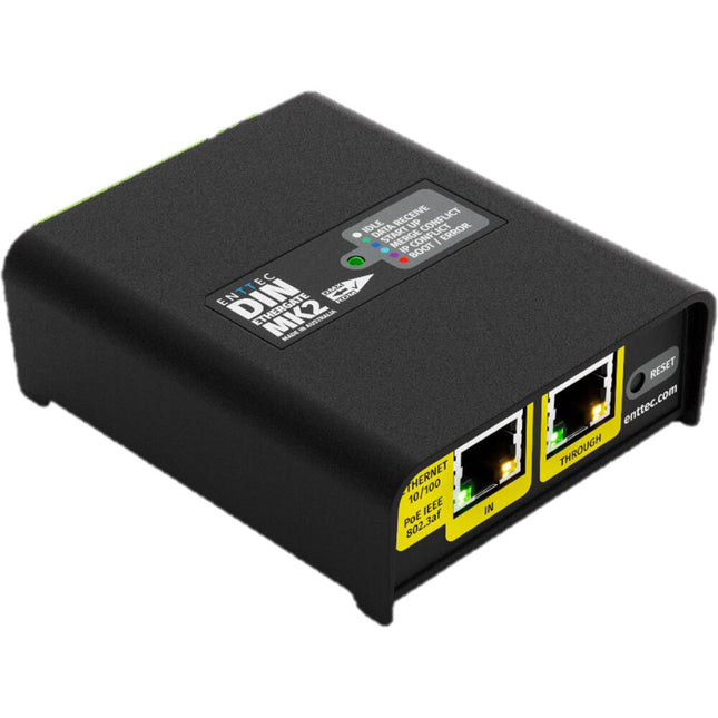ENTTEC DIN Ethergate MK2 Convertidor Ethernet a DMX RDM Montaje en Carril DIN