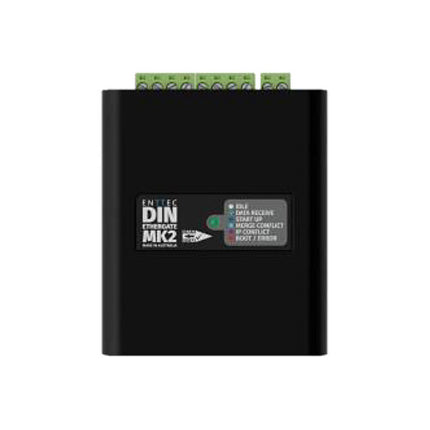 ENTTEC DIN Ethergate MK2 Convertidor Ethernet a DMX RDM Montaje en Carril DIN