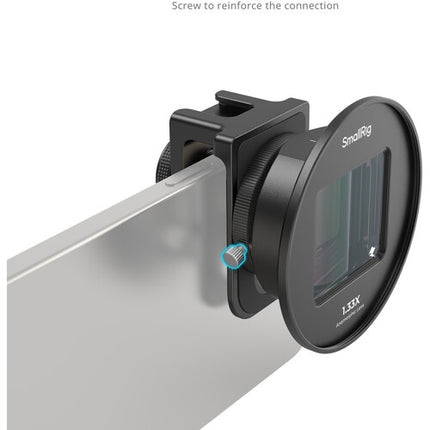 SmallRig Lente Anamórfica 1.33x para Móviles Montura T 67mm 120°