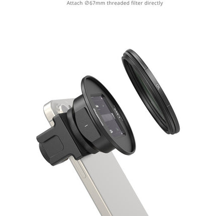 SmallRig Lente Anamórfico 1.33x para Móviles con Kit de Filtros 5-en-1 67mm