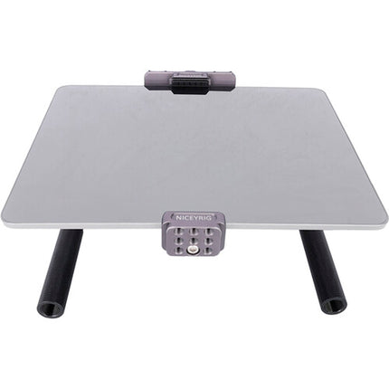 Niceyrig Soporte Plegable para Tablet con Doble Empuñadura 7.9 a 10.5 Pulgadas 4 Monturas Cold Shoe