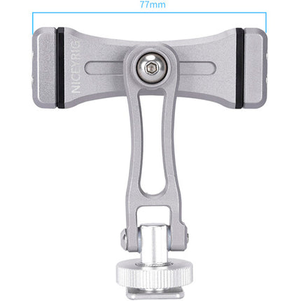 Niceyrig Soporte de Aluminio para Smartphone 5.5 a 7 Pulgadas Rotación 360°