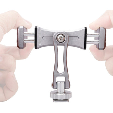 Niceyrig Soporte de Aluminio para Smartphone 5.5 a 7 Pulgadas Rotación 360°