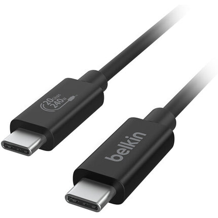 Belkin Connect Cable USB-C USB4 240W 6.6' 20 Gb/s 4K 60 Hz