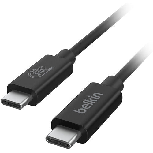 Belkin Connect Cable USB-C USB4 240W 6.6' 20 Gb/s 4K 60 Hz