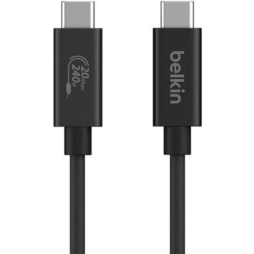 Belkin Connect Cable USB-C USB4 240W 6.6' 20 Gb/s 4K 60 Hz