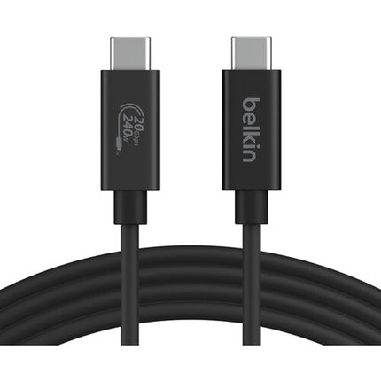 Belkin Connect Cable USB-C USB4 240W 6.6' 20 Gb/s 4K 60 Hz