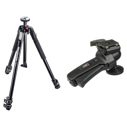 Manfrotto MT190X3 Trípode de Aluminio con Cabezal Esférico 322RC2