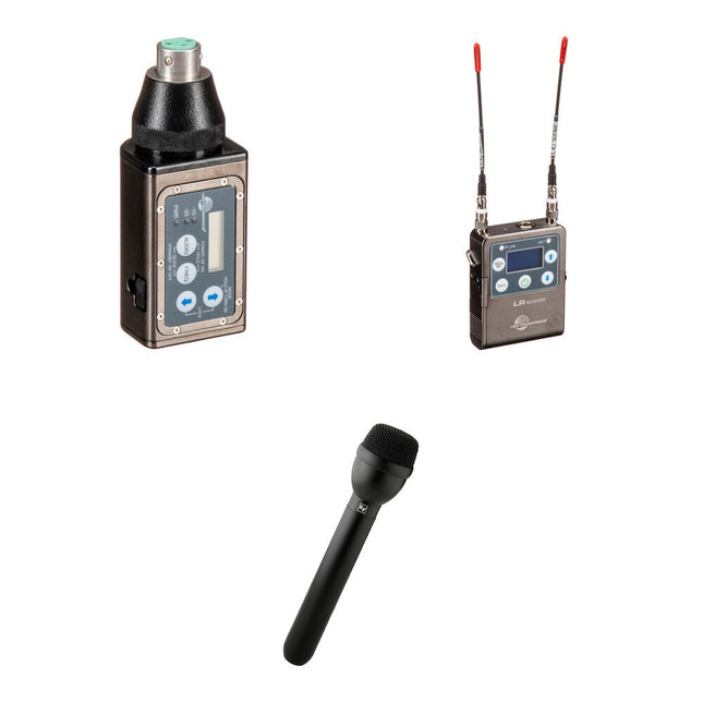 Lectrosonics L Series Sistema Inalámbrico Micrófono Plug-On Cámara con Micrófono RE50B 4 Horas Batería