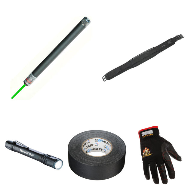 Pelican Grip Gaffer Kit con Linterna LED 1920 Pro Gaffer Tape 2" x 55 yd