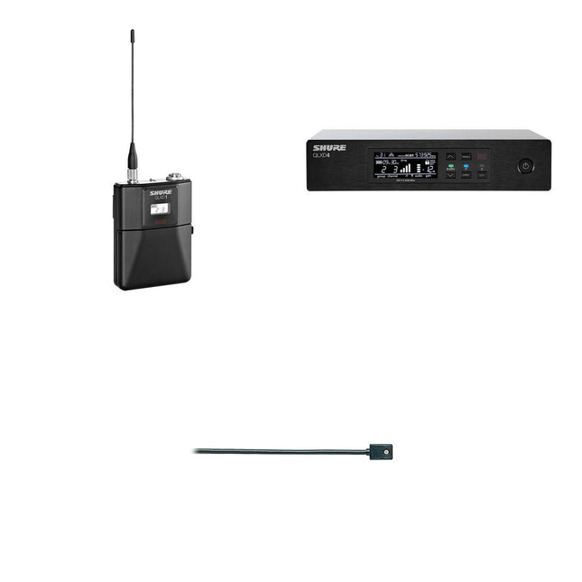Shure QLXD14/93 Sistema Inalámbrico Micrófono Lavalier Omnidireccional 9 Horas Autonomía 330 Pies Alcance