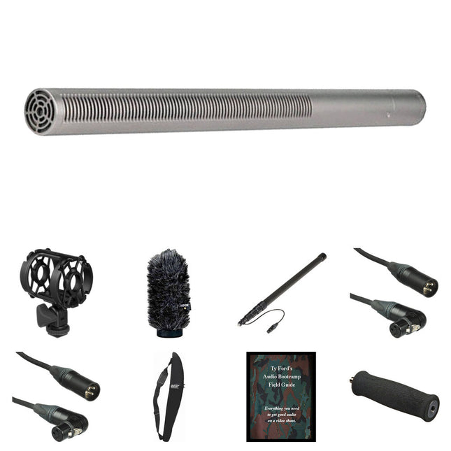 RODE NTG3 Micrófono Shotgun Resistente a la Humedad con Boompole Graphite