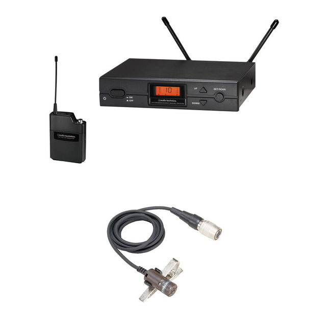 Audio-Technica 2000 Series ATW-2110b Sistema Inalámbrico UHF 10 Canales Lavalier Cardioide