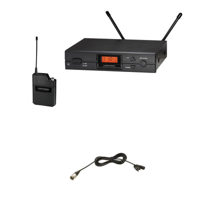 Audio-Technica 2000 Series ATW-2110b Sistema Inalámbrico UHF con Micrófono Lavalier Omni 10 Frecuencias