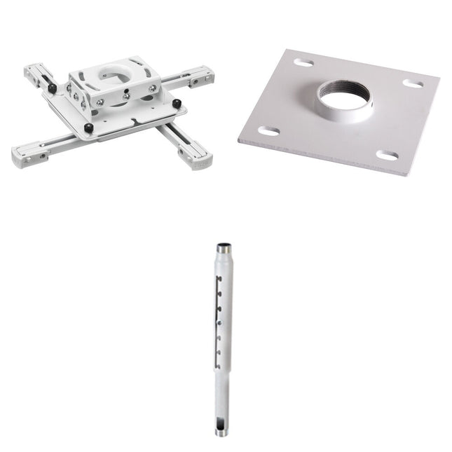 Chief Kit de Montaje para Proyector de Techo Blanco con Placa 6x6 y Columna Ajustable 2-3'
