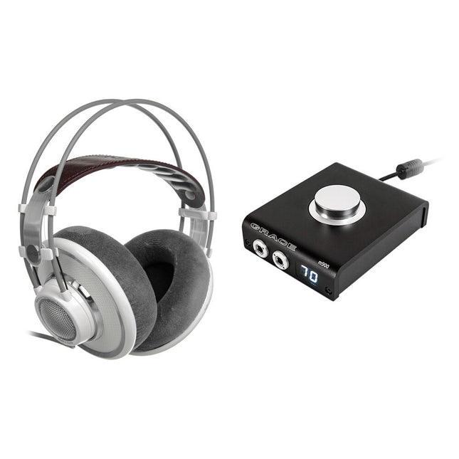 AKG K701 Auriculares Abiertos con Amplificador Portátil Grace m900 10 Hz-39.8 kHz