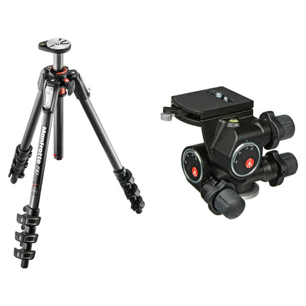 Manfrotto MT190CXPRO4 trípode fibra carbono 68.1" altura máxima 11 lb carga
