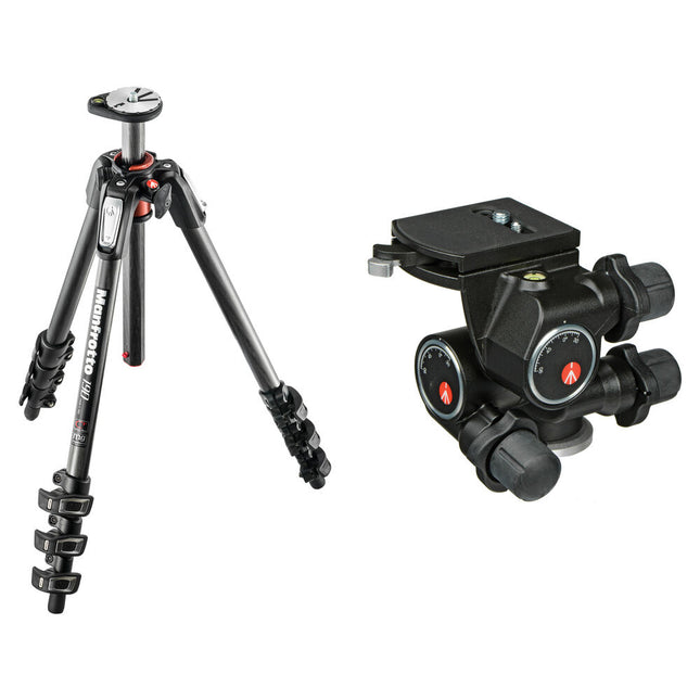 Manfrotto MT190CXPRO4 trípode fibra carbono 68.1" altura máxima 11 lb carga