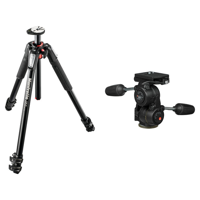 Manfrotto MT055XPRO3 Trípode de Aluminio con Cabezal 808RC4 73" y 17.6 lb capacidad