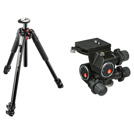 Manfrotto MT055XPRO3 Trípode de Aluminio con Cabezal Geared 410 y Altura Máxima 72"