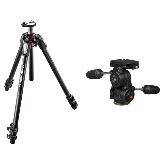 Manfrotto MT055CXPRO3 trípode de fibra de carbono con cabezal 3 vías y altura 185 cm