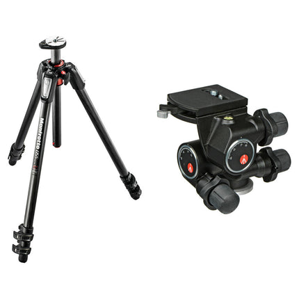 Manfrotto MT055CXPRO3 Trípode de Fibra de Carbono 72" Carga 11 lb Kit Cabezal 410